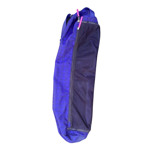 Lululemon Royal Blue Yoga Mat Bag with Mesh Pocket and carrier strap EUC - Picture 1 of 8